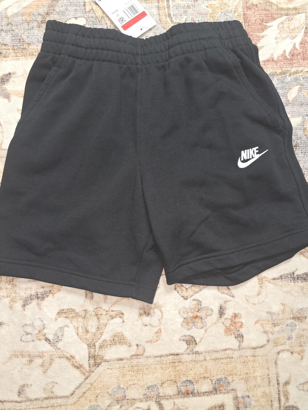 Nike Kids Black Logo Athletic Shorts